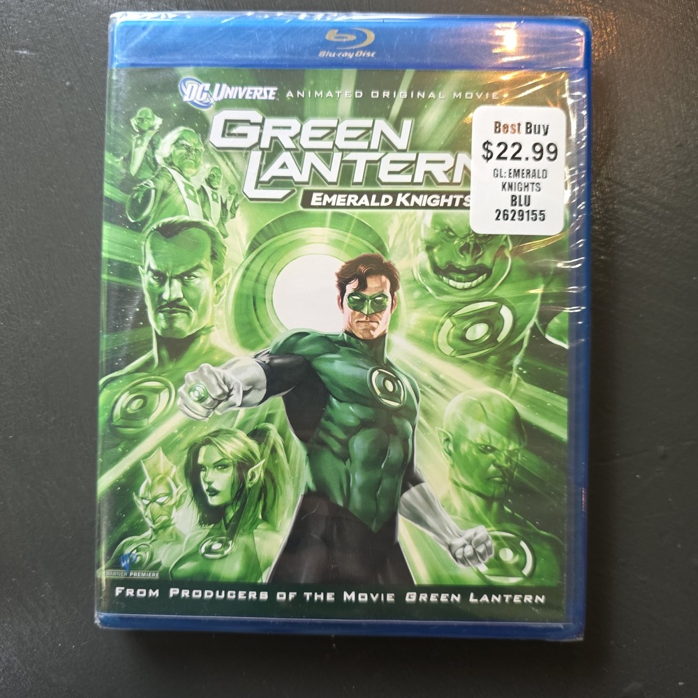 Green Lantern Emerald Knights Blu-ray DC Universe Animated Original Movie NEW